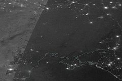 NASA опубликовало спутниковый снимок оставшейся без света Украины: Космос: Наука и техника: Lenta.ru0