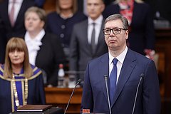 Вучич заявил об отсутствии блефа в словах Путина о защите России ядерным оружием: Политика: Мир: Lenta.ru0